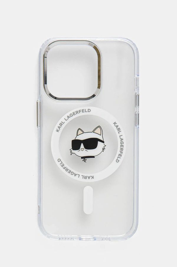Karl Lagerfeld Etui za telefon Karl Lagerfeld iPhone 14 Pro 6.1 prozorna barva, KLHMP14LHLSCHH