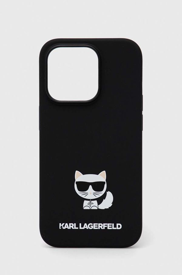 Karl Lagerfeld Etui za telefon Karl Lagerfeld iPhone 14 Pro 6,1'' črna barva