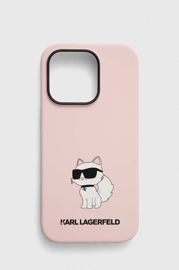 Karl Lagerfeld Etui za telefon Karl Lagerfeld iPhone 14 Pro 6,1 roza barva