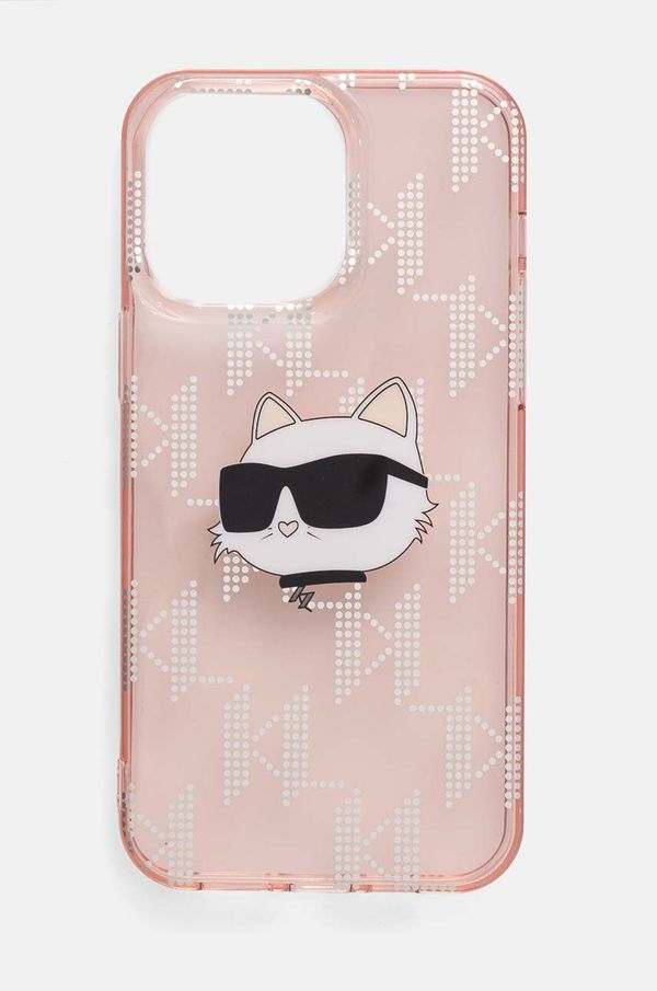 Karl Lagerfeld Etui za telefon Karl Lagerfeld iPhone 14 Pro Max 6.7 roza barva, KLHCP14XHKLPCHP