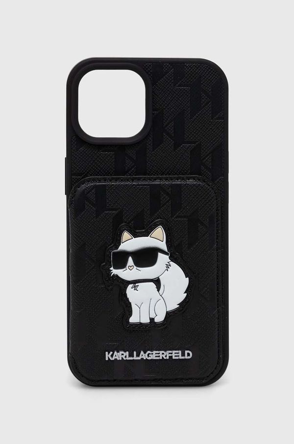 Karl Lagerfeld Etui za telefon Karl Lagerfeld iPhone 15 / 14 / 13 6.1" črna barva