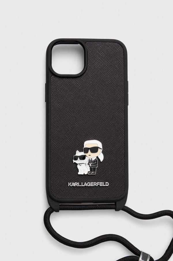 Karl Lagerfeld Etui za telefon Karl Lagerfeld iPhone 15 Plus / 14 Plus 6.7" črna barva