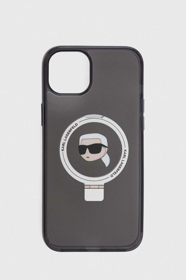 Karl Lagerfeld Etui za telefon Karl Lagerfeld iPhone 15 Plus / 14 Plus 6.7'' črna barva