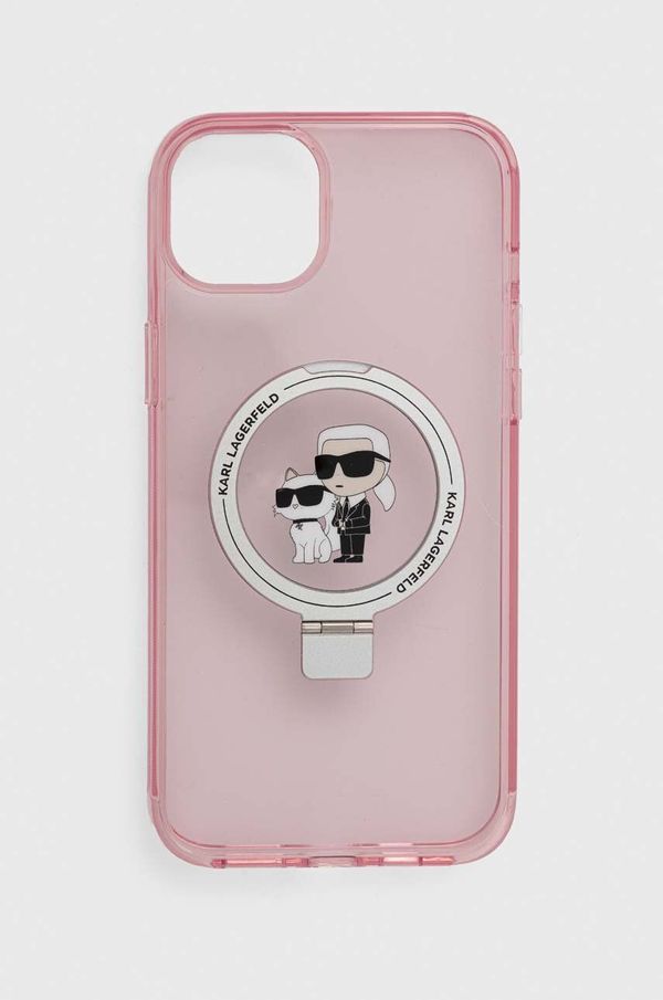 Karl Lagerfeld Etui za telefon Karl Lagerfeld iPhone 15 Plus / 14 Plus 6.7'' roza barva