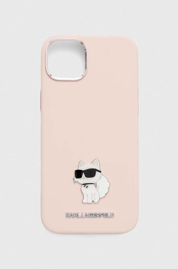 Karl Lagerfeld Etui za telefon Karl Lagerfeld iPhone 15 Plus / 14 Plus 6.7'' roza barva
