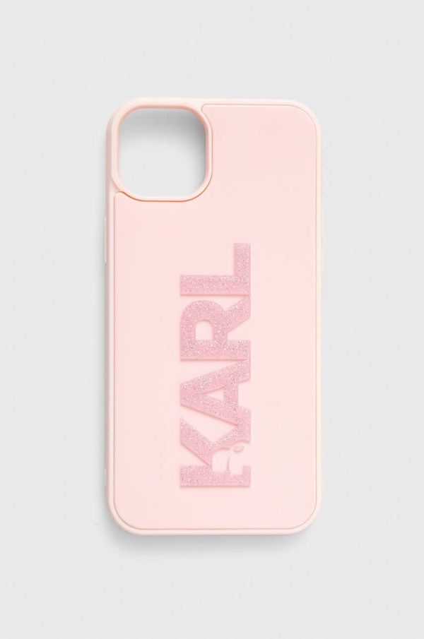 Karl Lagerfeld Etui za telefon Karl Lagerfeld iPhone 15 Plus / 14 Plus 6.7" roza barva