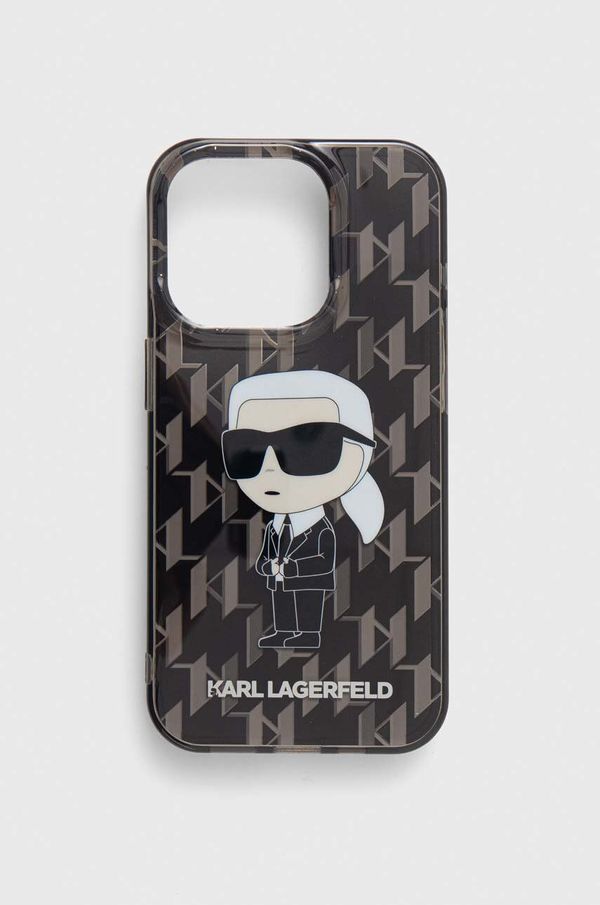 Karl Lagerfeld Etui za telefon Karl Lagerfeld iPhone 15 Pro 6.1" črna barva