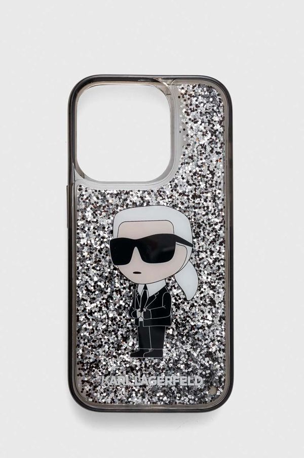 Karl Lagerfeld Etui za telefon Karl Lagerfeld iPhone 15 Pro 6.1 prozorna barva