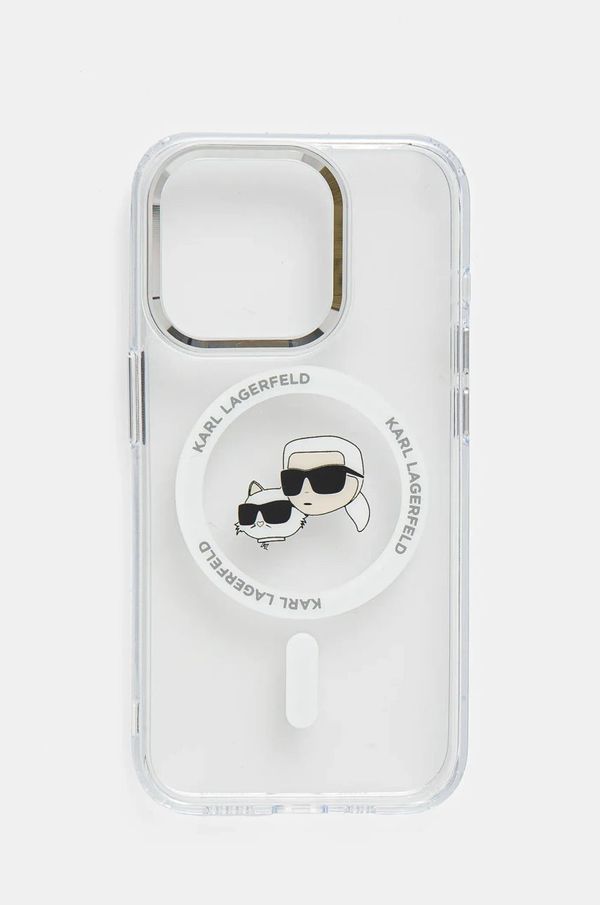 Karl Lagerfeld Etui za telefon Karl Lagerfeld iPhone 15 Pro 6.1 prozorna barva, KLHMP15LHLSKCH