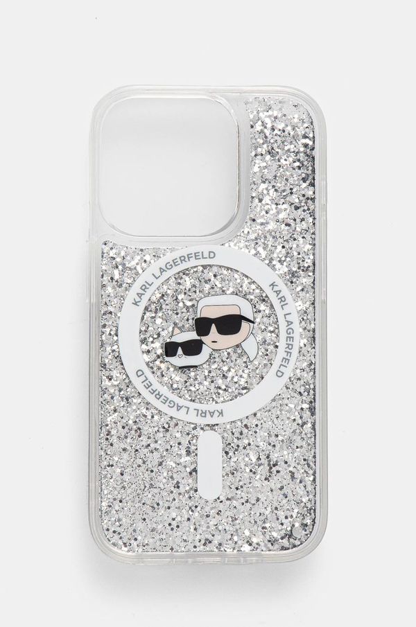 Karl Lagerfeld Etui za telefon Karl Lagerfeld iPhone 15 Pro 6.1 prozorna barva, KLHMP15LLGKCSGH