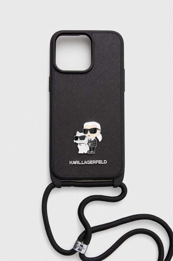 Karl Lagerfeld Etui za telefon Karl Lagerfeld iPhone 15 Pro Max 6.7" črna barva