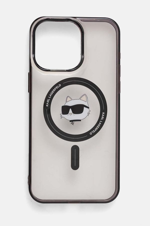 Karl Lagerfeld Etui za telefon Karl Lagerfeld iPhone 15 Pro Max 6.7 prozorna barva, KLHMP15XHCHNOTK