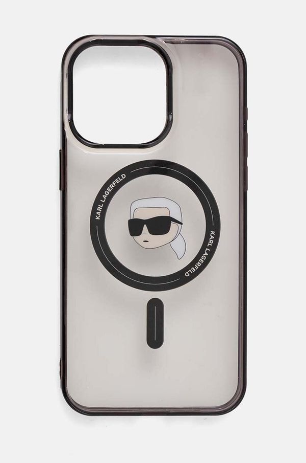 Karl Lagerfeld Etui za telefon Karl Lagerfeld iPhone 15 Pro Max 6.7 prozorna barva, KLHMP15XHKHNOTK