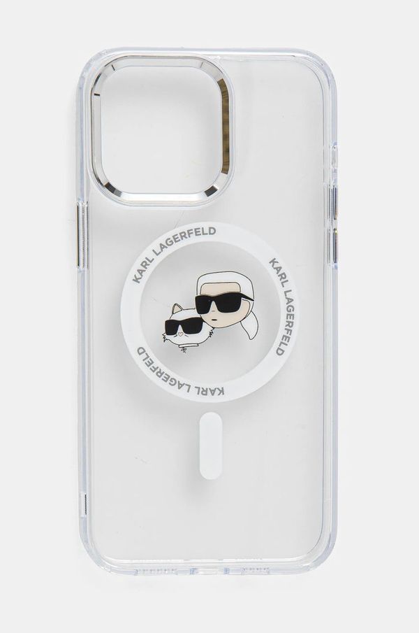 Karl Lagerfeld Etui za telefon Karl Lagerfeld iPhone 15 Pro Max 6.7 prozorna barva, KLHMP15XHLSKCH