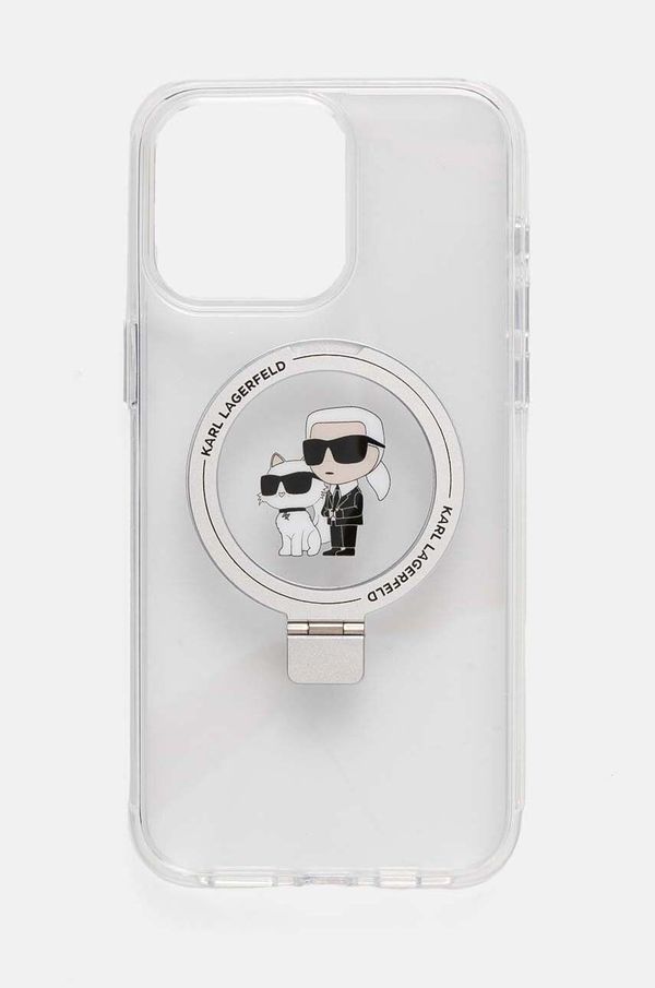 Karl Lagerfeld Etui za telefon Karl Lagerfeld iPhone 15 Pro Max 6.7 prozorna barva, KLHMP15XHMRSKCH