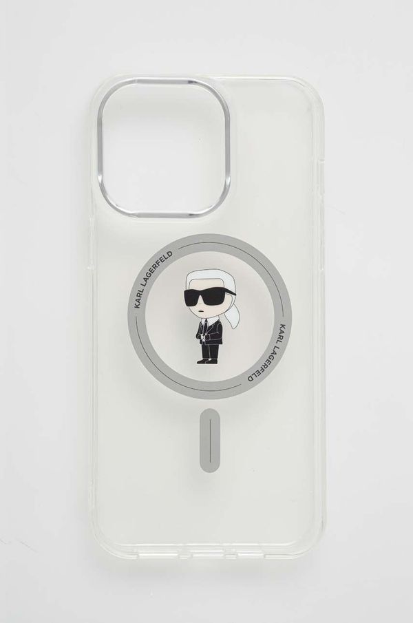 Karl Lagerfeld Etui za telefon Karl Lagerfeld iPhone 15 Pro Max 6.7 prozorna barva