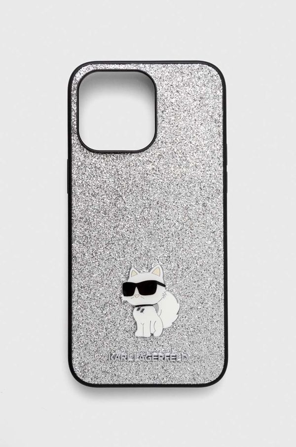 Karl Lagerfeld Etui za telefon Karl Lagerfeld iPhone 15 Pro Max 6.7 srebrna barva