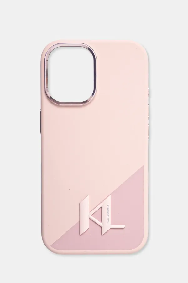 Karl Lagerfeld Etui za telefon Karl Lagerfeld iPhone 16 6.1 roza barva, KLHMP16SSCMKMPCP