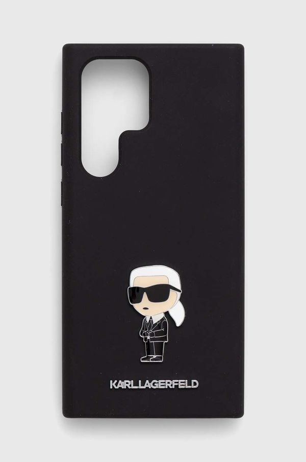 Karl Lagerfeld Etui za telefon Karl Lagerfeld S23 Ultra S918 črna barva