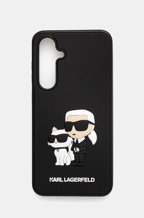 Karl Lagerfeld Etui za telefon Karl Lagerfeld S24 FE S721 črna barva, KLHCS24FE3DRKCNK