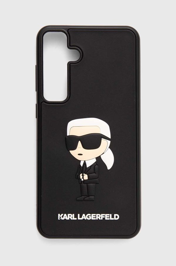 Karl Lagerfeld Etui za telefon Karl Lagerfeld S24+ S926 črna barva, KLHCS24M3DRKINK