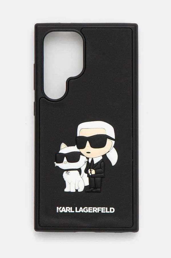 Karl Lagerfeld Etui za telefon Karl Lagerfeld S24 Ultra S928 črna barva, KLHCS24L3DRKCNK