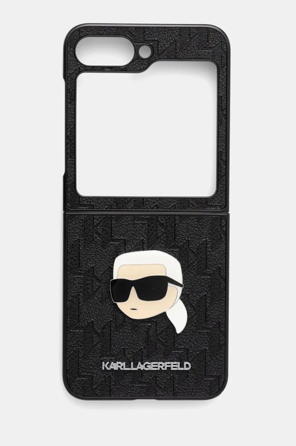 Karl Lagerfeld Etui za telefon Karl Lagerfeld Z Flip6 F741 črna barva, KLHCZF6PGKSKIHK