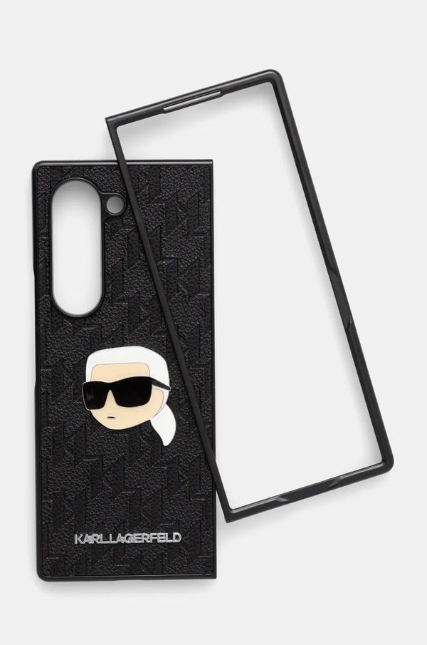 Karl Lagerfeld Etui za telefon Karl Lagerfeld Z Fold6 F956 črna barva, KLHCZFD6PGKSKIHK