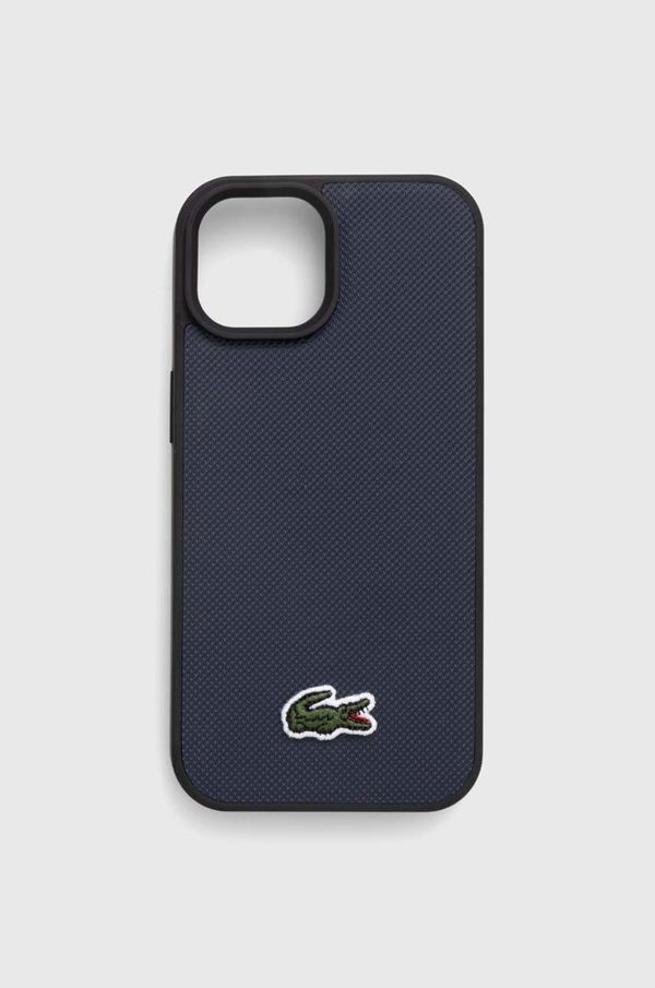Lacoste Etui za telefon Lacoste iPhone 15 / 14 / 13 6.1" mornarsko modra barva