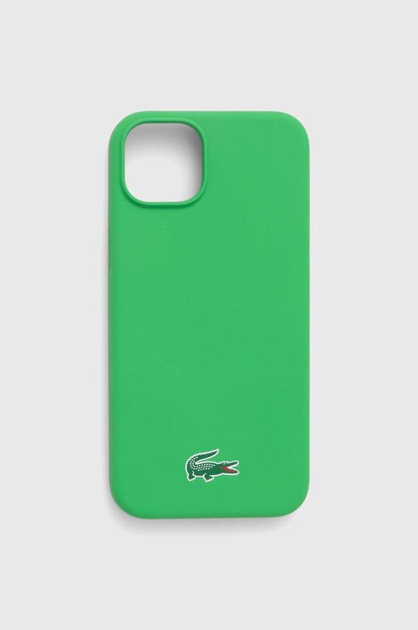 Lacoste Etui za telefon Lacoste iPhone 15 Plus / 14 Plus 6.7" zelena barva