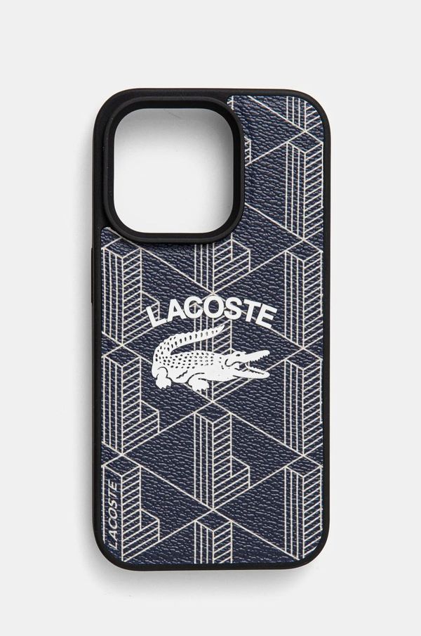 Lacoste Etui za telefon Lacoste iPhone 15 Pro 6.1 mornarsko modra barva, LCHMP15LPIGV