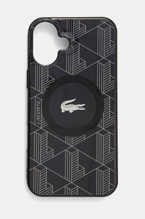 Lacoste Etui za telefon Lacoste iPhone 16 Plus 6.7 črna barva, LCHMP16MUBSK