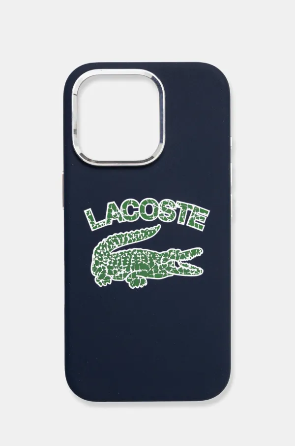 Lacoste Etui za telefon Lacoste iPhone 16 Pro 6.3 mornarsko modra barva, LCHMP16LUCRV