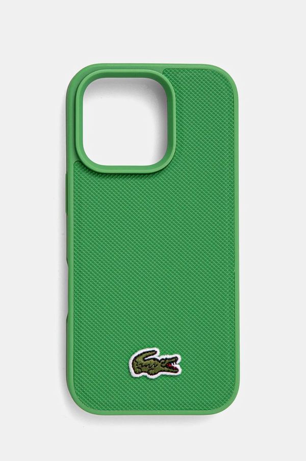 Lacoste Etui za telefon Lacoste iPhone 16 Pro 6.3 zelena barva, LCHMP16LPVCN