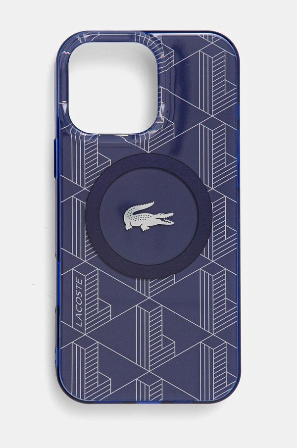 Lacoste Etui za telefon Lacoste iPhone 16 Pro Max 6.9 mornarsko modra barva, LCHMP16XUBSV