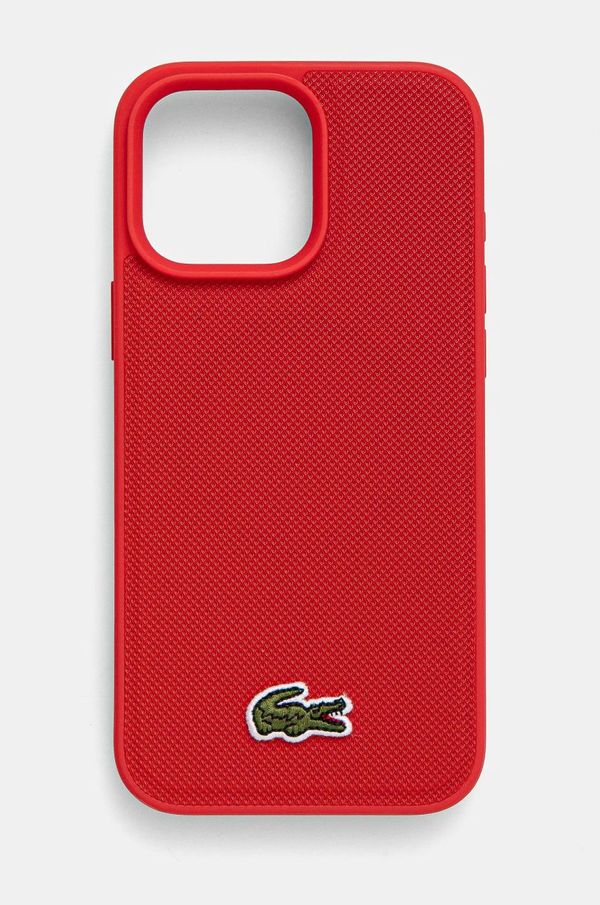 Lacoste Etui za telefon Lacoste iPhone 16 Pro Max 6.9 rdeča barva, LCHMP16XPVCR