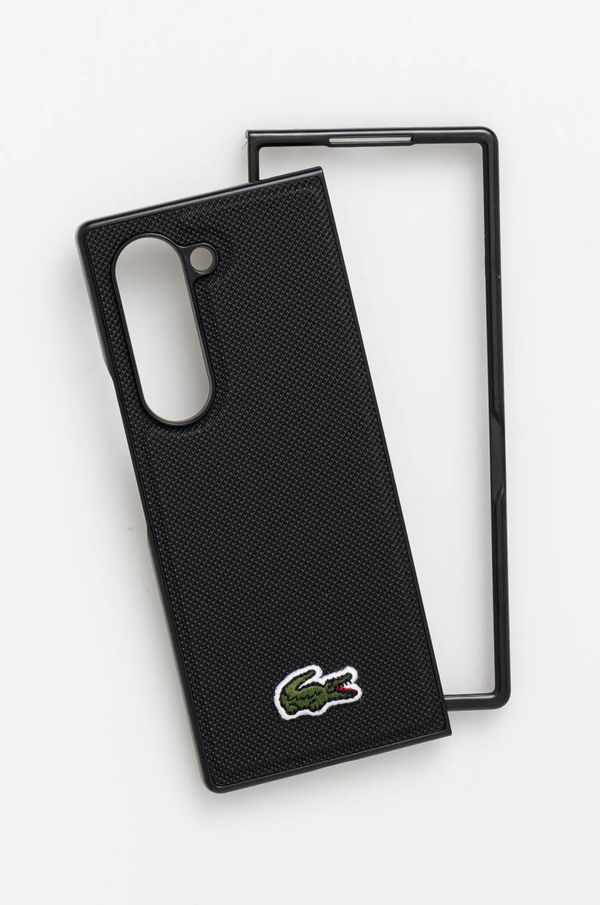 Lacoste Etui za telefon Lacoste Z Fold6 F956 črna barva, LCHMZFD6PVCK