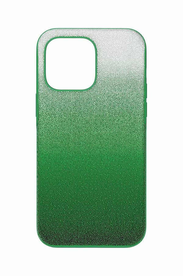 Swarovski Etui za telefon Swarovski 5650680 HIGH 14 PRO MAX zelena barva