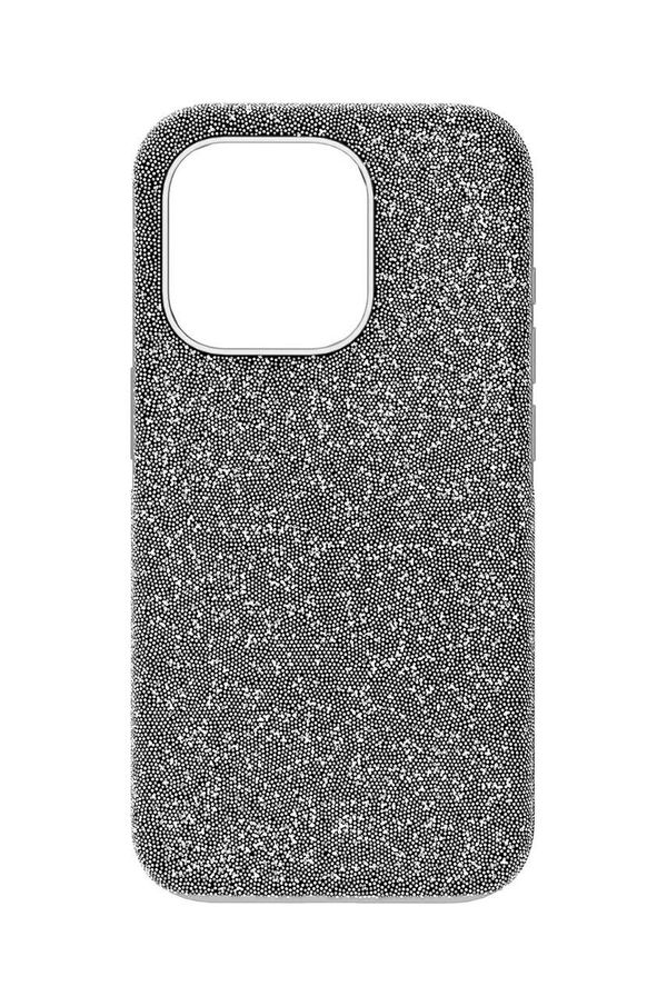 Swarovski Etui za telefon Swarovski 5680864 HIGH 15 PRO siva barva