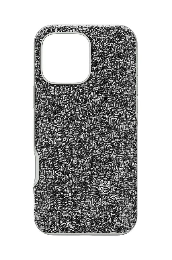 Swarovski Etui za telefon Swarovski HIGH 16 PRO MAX siva barva, 5698780