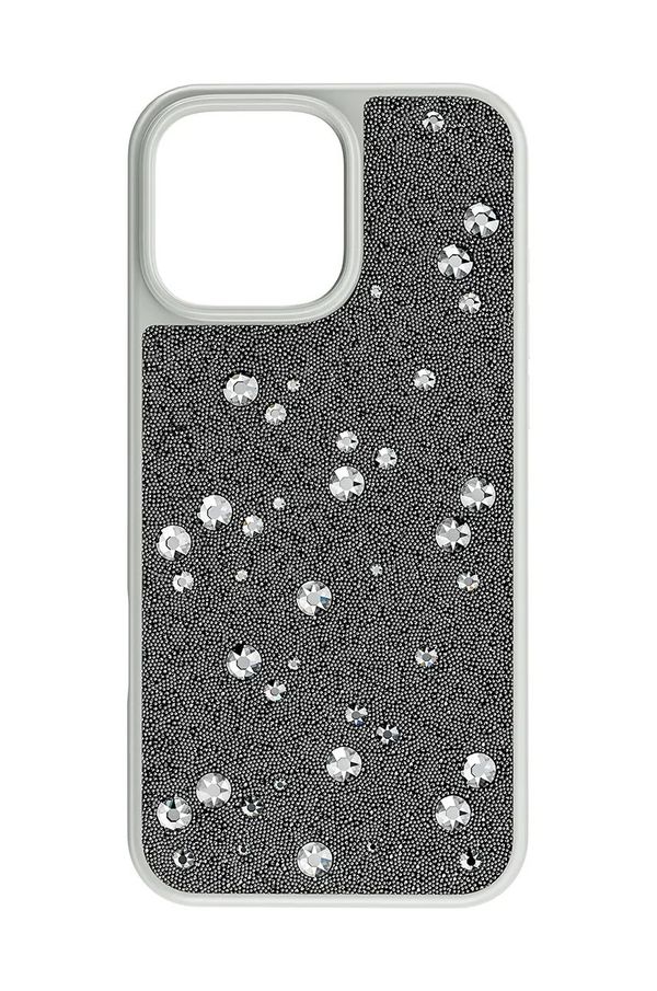 Swarovski Etui za telefon Swarovski HIGH 16 PRO MAX siva barva, 5698784