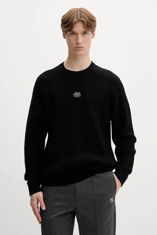 Filling Pieces Filling Pieces pulover moški z volno Knit Sweater Raglan