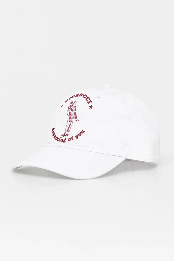 Fiorucci Fiorucci Bombažna bejzbolska kapa Fiorucci White Dreaming of You Baseball Cap