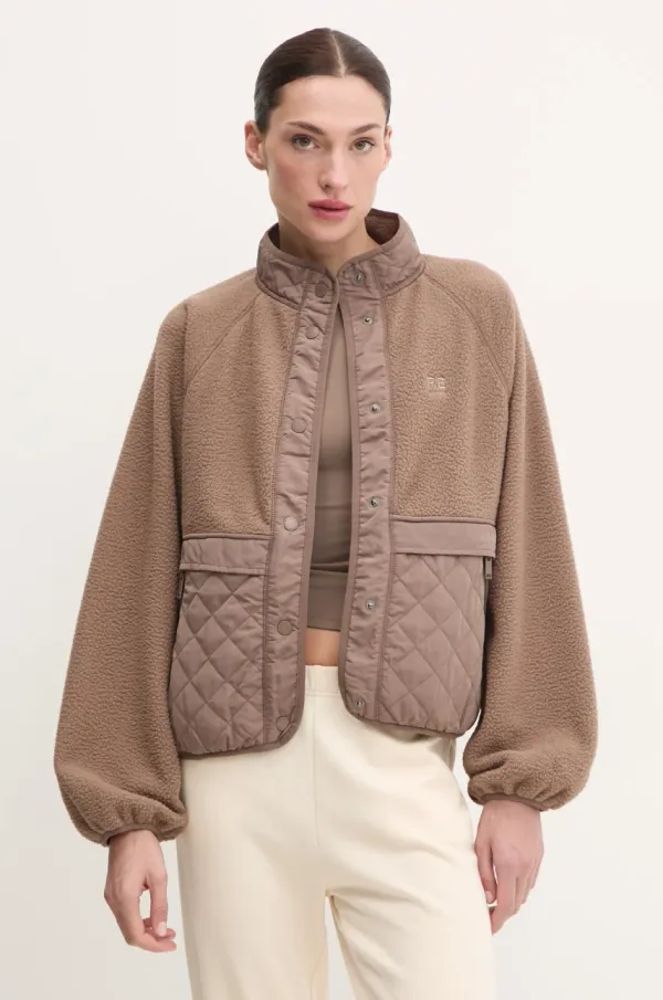 P.E Nation Flis pulover P.E Nation Technique rjava barva, 244J262