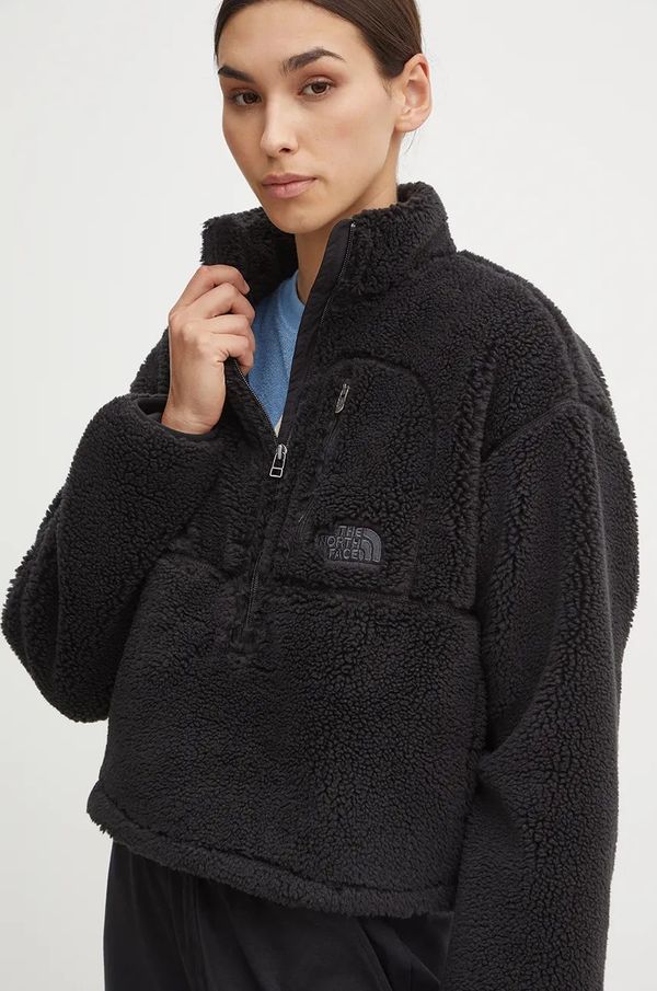 The North Face Flis pulover The North Face TNF Extreme Pile Pullover črna barva, NF0A88ZCJK31