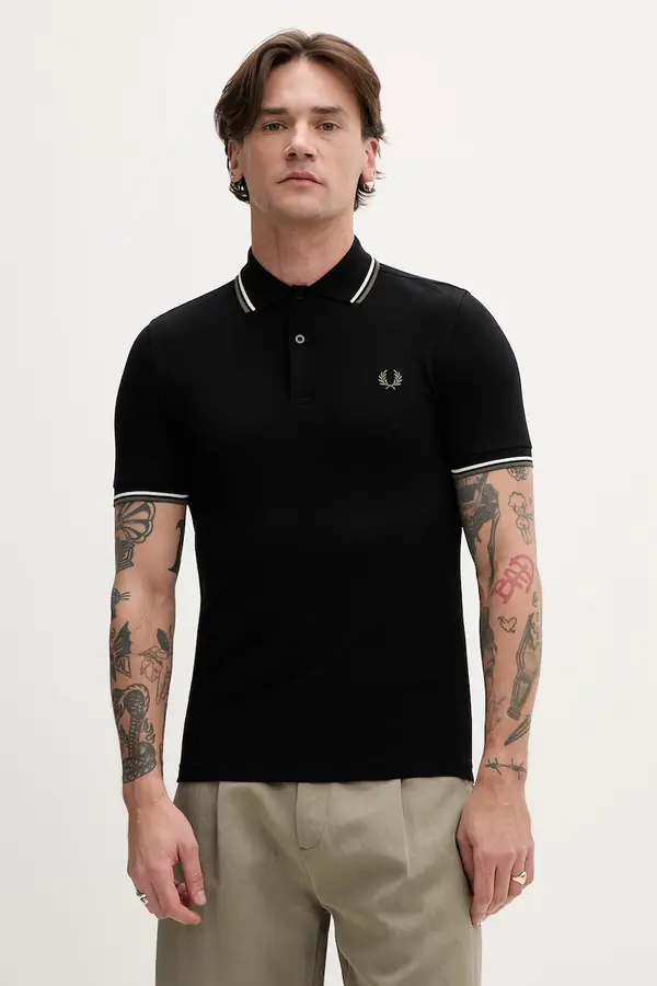 Fred Perry Fred Perry Bombažen polo Fred Perry The Twin Tipped Shirt