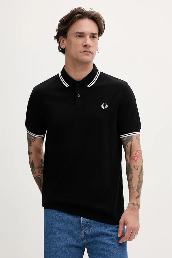 Fred Perry Fred Perry Bombažen polo Fred Perry Twin Tipped Shirt