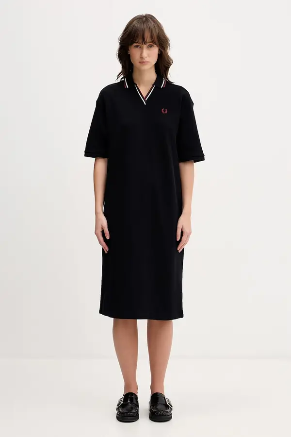 Fred Perry Fred Perry Bombažna obleka Fred Perry