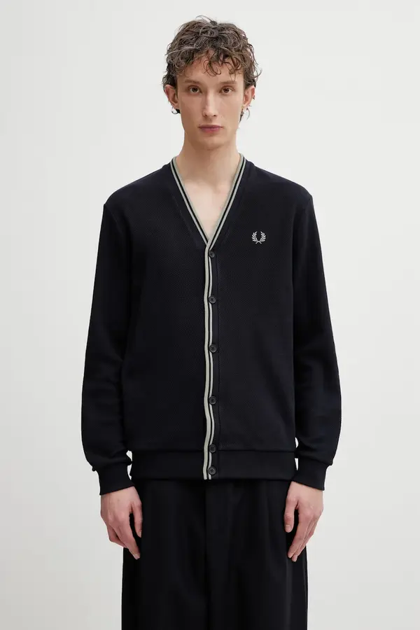 Fred Perry Fred Perry kardigan moški bombažen