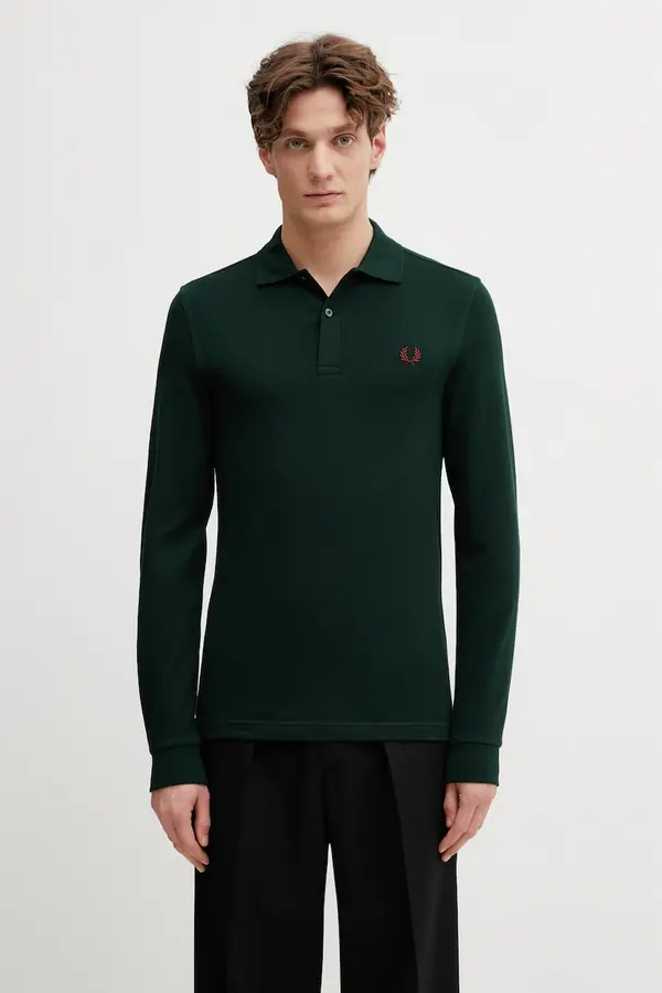 Fred Perry Fred Perry majica z dolgimi rokavi moška bombažna